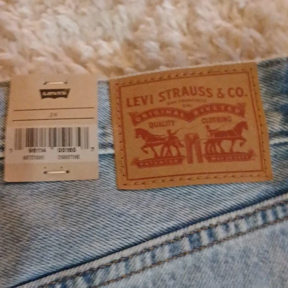 NWT LEVIS LONG ICON DENIM SKIRT - Picture 8 of 8